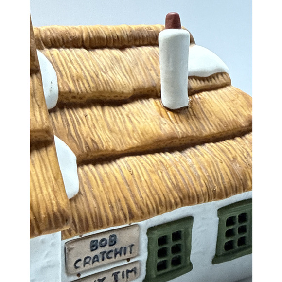 Vintage Dept 56 Dickens Village The Cottage Of Bob Cratchit Tiny Tim No Light - Picture 11 of 13
